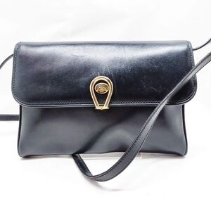 Gucci Midnight Leather Crossbody with Gold Detail